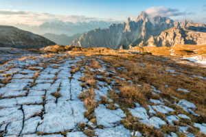 Cadini di Misurina as seen from Lavaredo plateau, Dolomites, Auronzo di Cadore, Belluno, Veneto, Italy Cadini di Misurina as seen from Lavaredo plateau, Dolomites, Auronzo di Cadore, Belluno, Veneto, Italy
